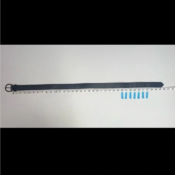 Madewell Belt Women’s XS Black Brass Buckle 26-32” Genuine Italian Leather - Picture 11 of 12